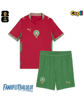 Maroc Echipament de Fotbal Replică Mondial 2026 Copii Acasa (+ Șorturi)